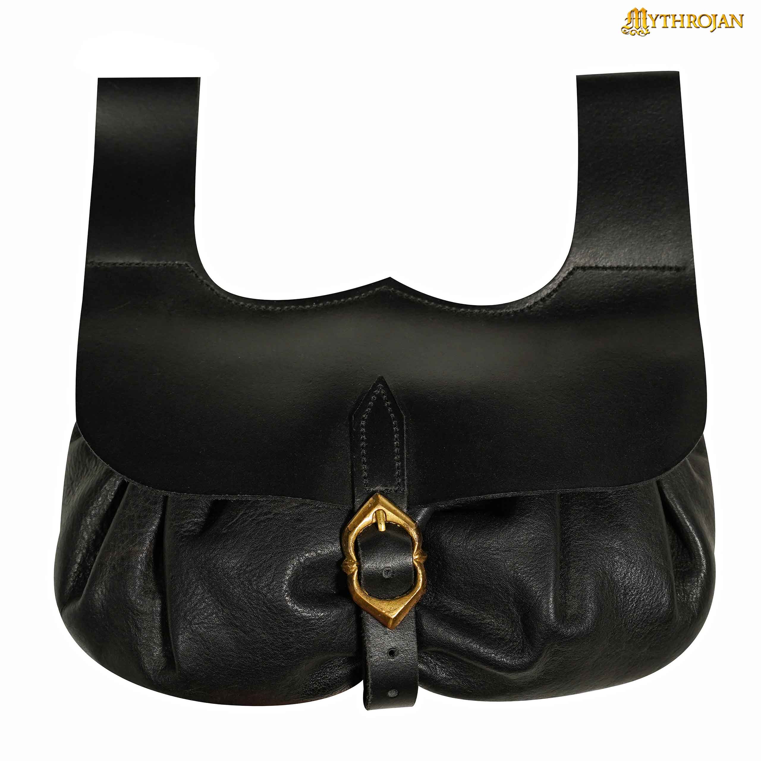Mythrojan Medieval Belt Bag with Solid Brass Buckle