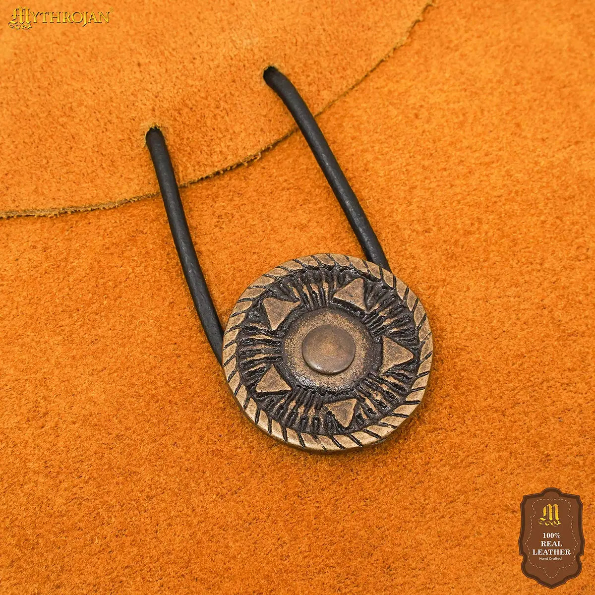 Mythrojan Suede Belt Bag, Ideal for SCA LARP Reenactment & Ren fair, Suede Leather, Yellow , 5 .5”× 5.1 ”