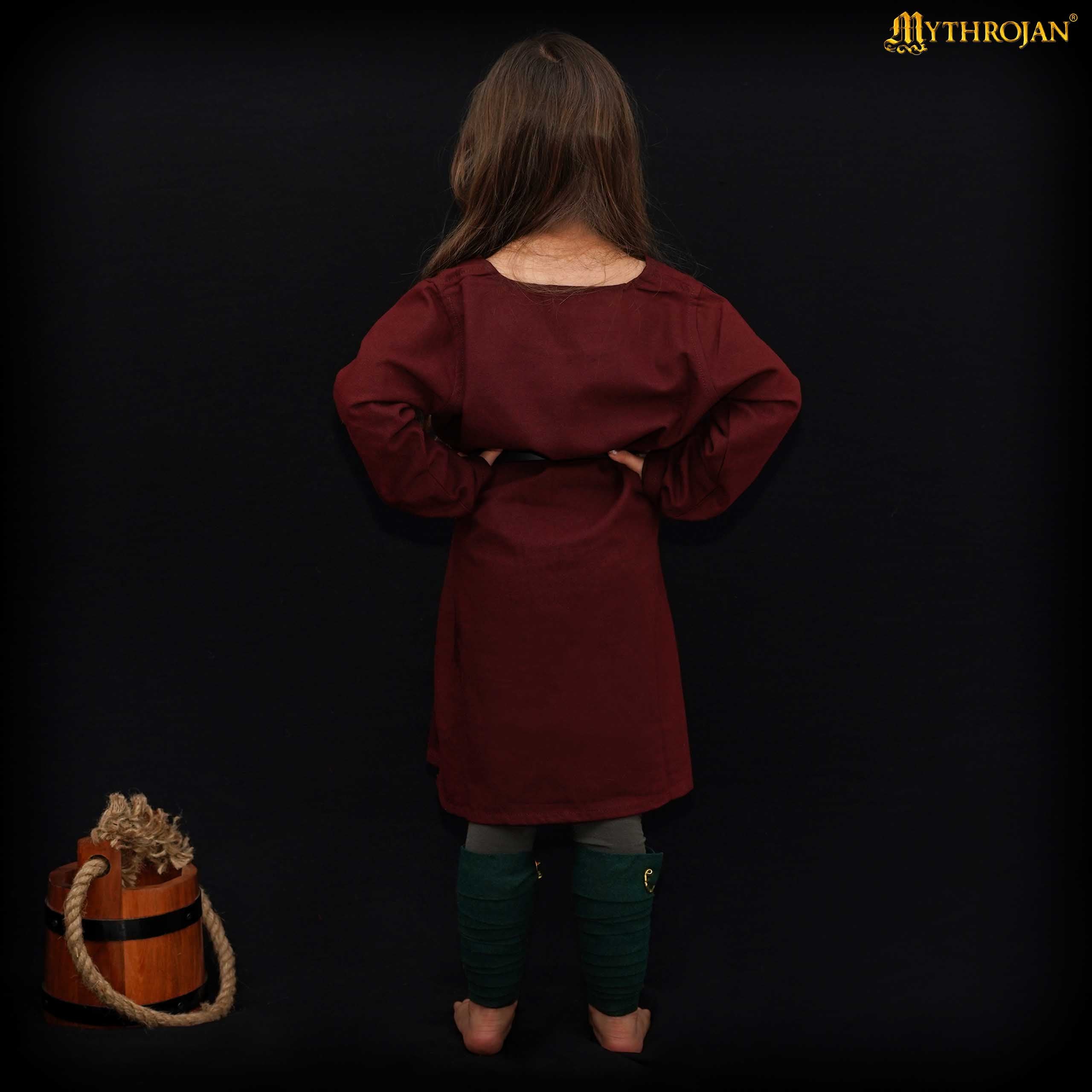 Mythrojan Medieval KID TUNIC Viking outfit for children Medieval Events LARP SCA, SIZE: Kids