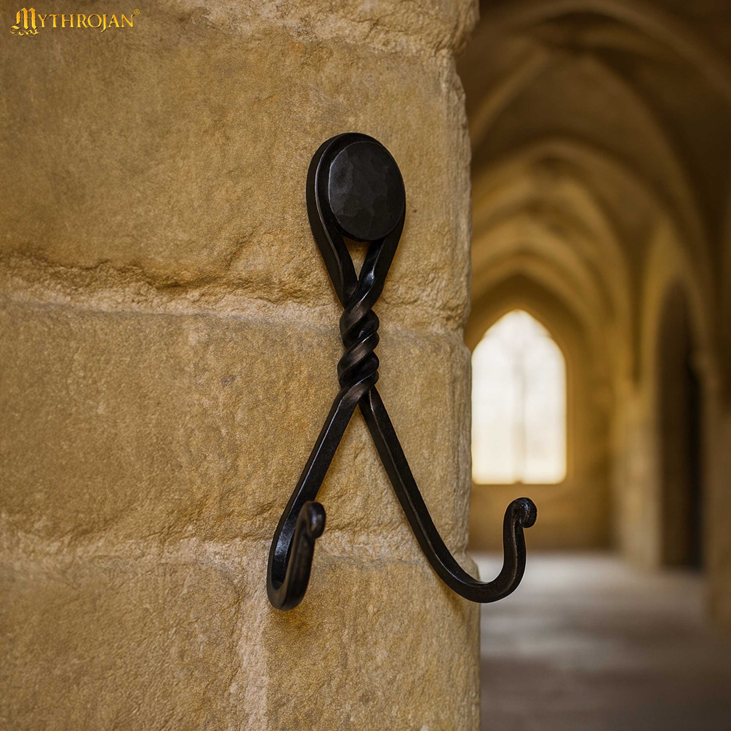 Mythrojan Metal Single Sword Vertical Wall Mount Universal Sword Holder Wall Display