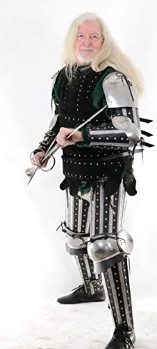 Mythrojan C55 XIV Century Medieval Reenactment, SCA IMCF & HMB Splint Armour/Armor Dueling Elbow Cops