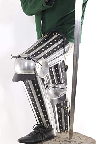 Mythrojan C55 XIV Century Medieval Reenactment, SCA IMCF & HMB Splint Armour/Armor Dueling Knee Multicoloured