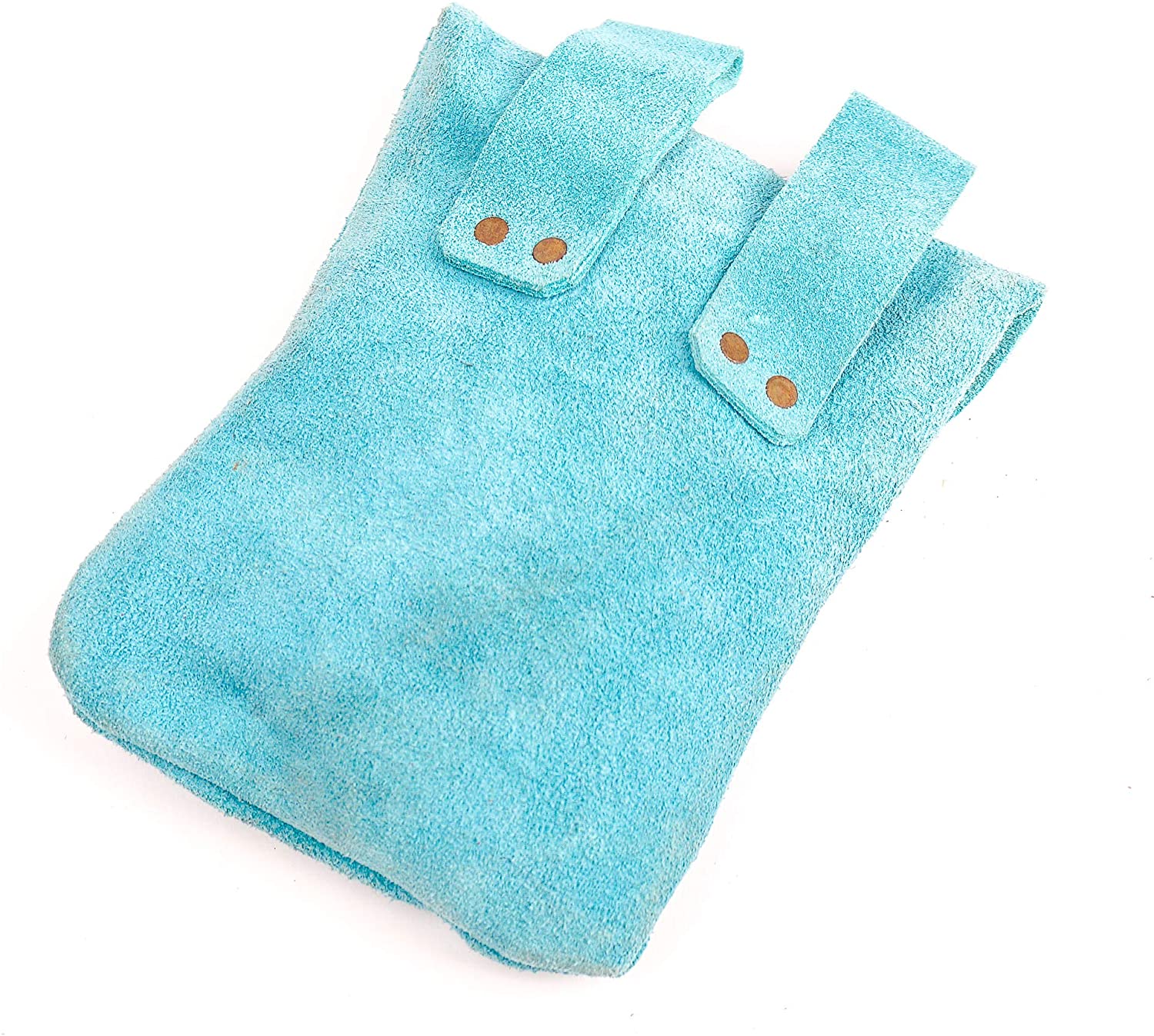 Mythrojan Medieval Renaissance Suede Jewelry Belt Pouch LARP Costume Waist Bag - Light Blue 5.5" x 5.1"