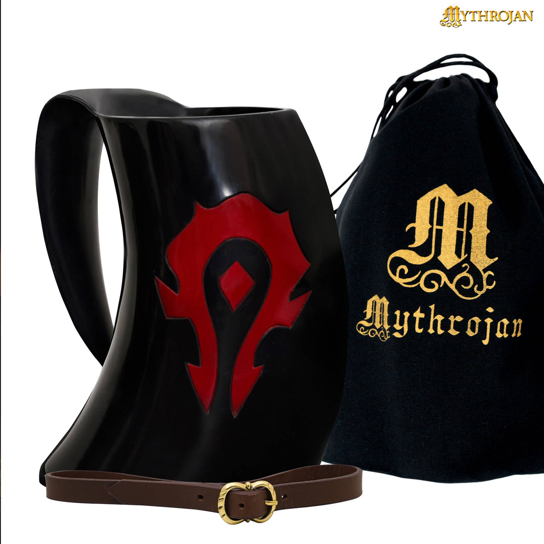 Mythrojan &quot;For the HORDE&quot; horn mug