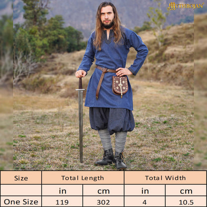 Raven Viking Woolen Leg Wraps: Practicality and Protection with Historical Detail