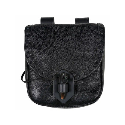 Mythrojan The Adventurer’s Belt Bag with Horn Toggle Black