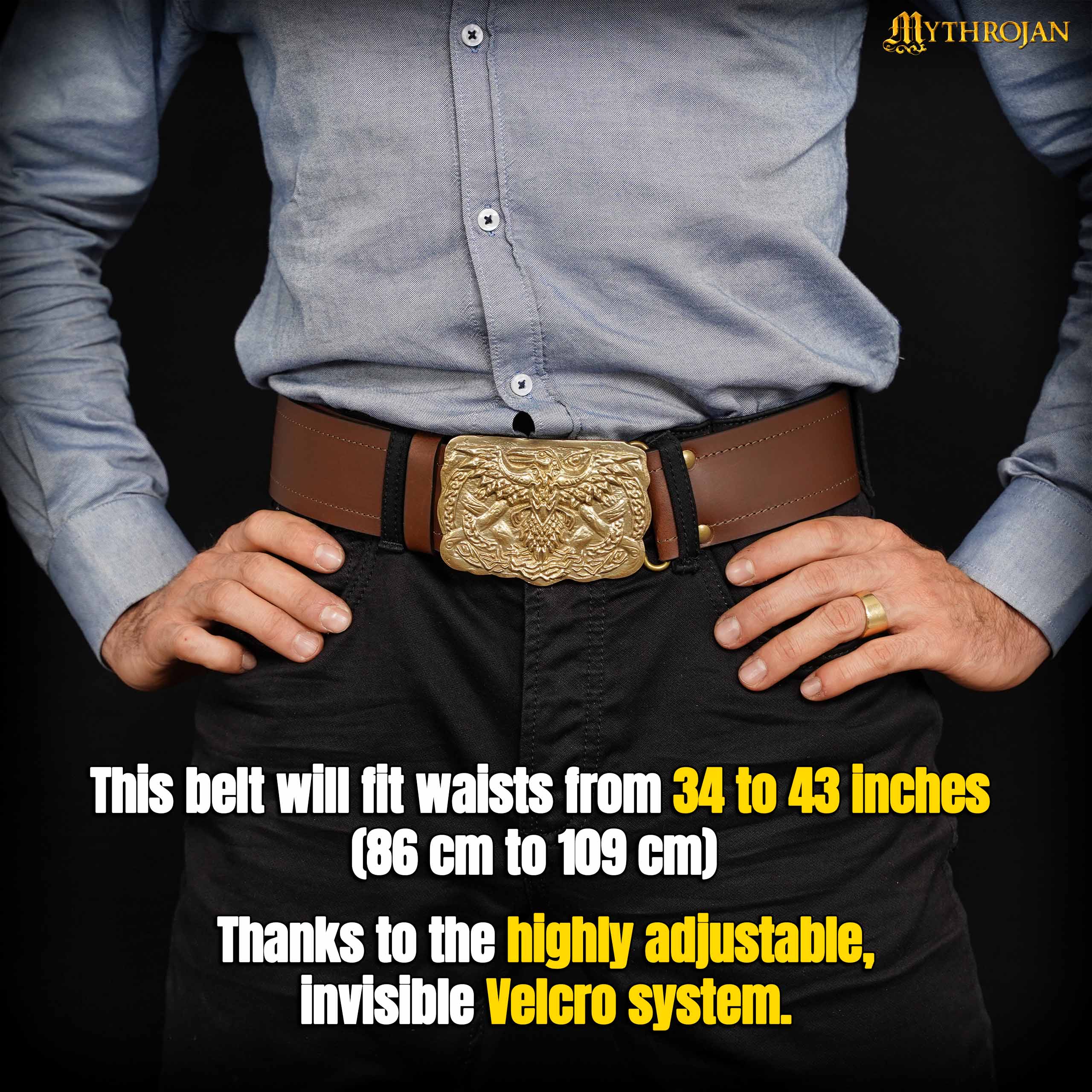 Mythrojan “URBAN VIKING” velcro belt for the KILTS AND JEANS of the modern-day warriors