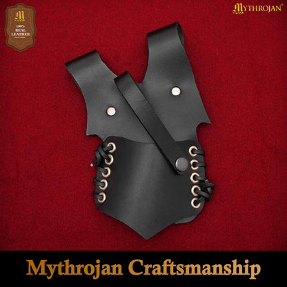 Mythrojan “Ranger” Frog, Ideal for Warrior Knight Ranger SCA LARP, Full Grain Leather