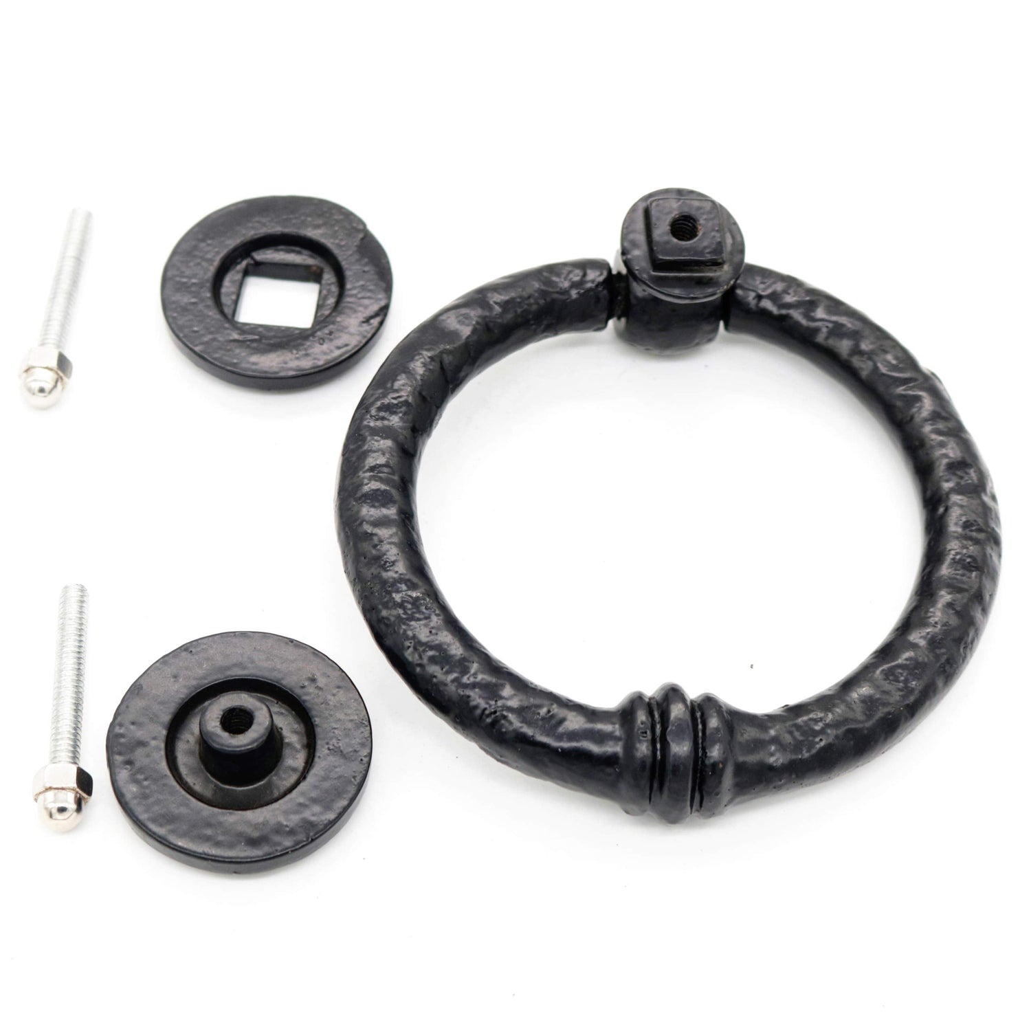 Mythrojan Large Cast Iron Ring Front Door Knocker Artisan Made Antique Knocker Case Lot