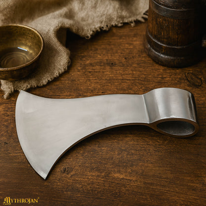 Mythrojan Viking Axe Head Authentic Replica Medieval Steel Battle Axe Head