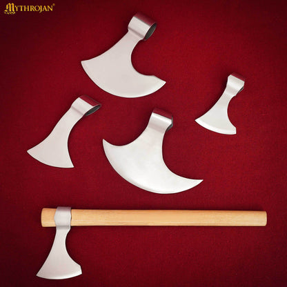 Mythrojan Medieval Viking Axe Battle Ready Axehead Reenactment Renaissance Costume - 9.5"