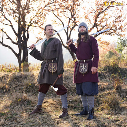 Raven Viking Woolen Leg Wraps: Practicality and Protection with Historical Detail