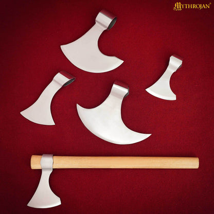 Mythrojan Medieval Viking Axe Battle Ready Axehead Reenactment Renaissance Costume - 6"