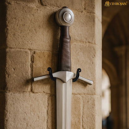 Mythrojan Metal Single Sword Vertical Wall Mount Universal Sword Holder Wall Display