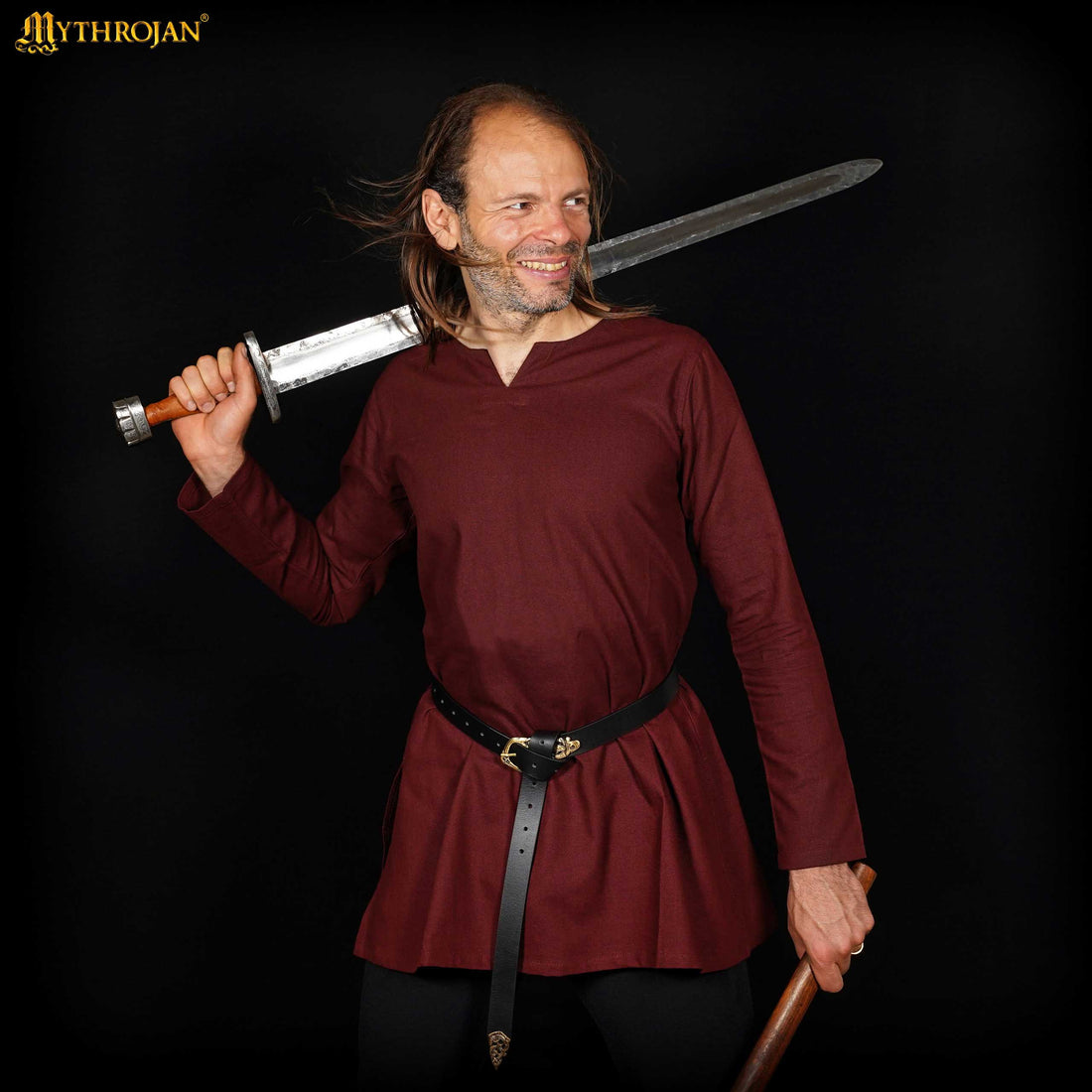 Classic Dark Age &amp; Early Medieval Tunic : LARP, SCA &amp; Medieval Events - Brown