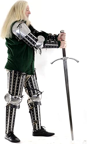 Mythrojan XIV Century Medieval Reenactment, SCA IMCF &amp; HMB Splint Armour/Armor Dueling Pauldron Multicoloured