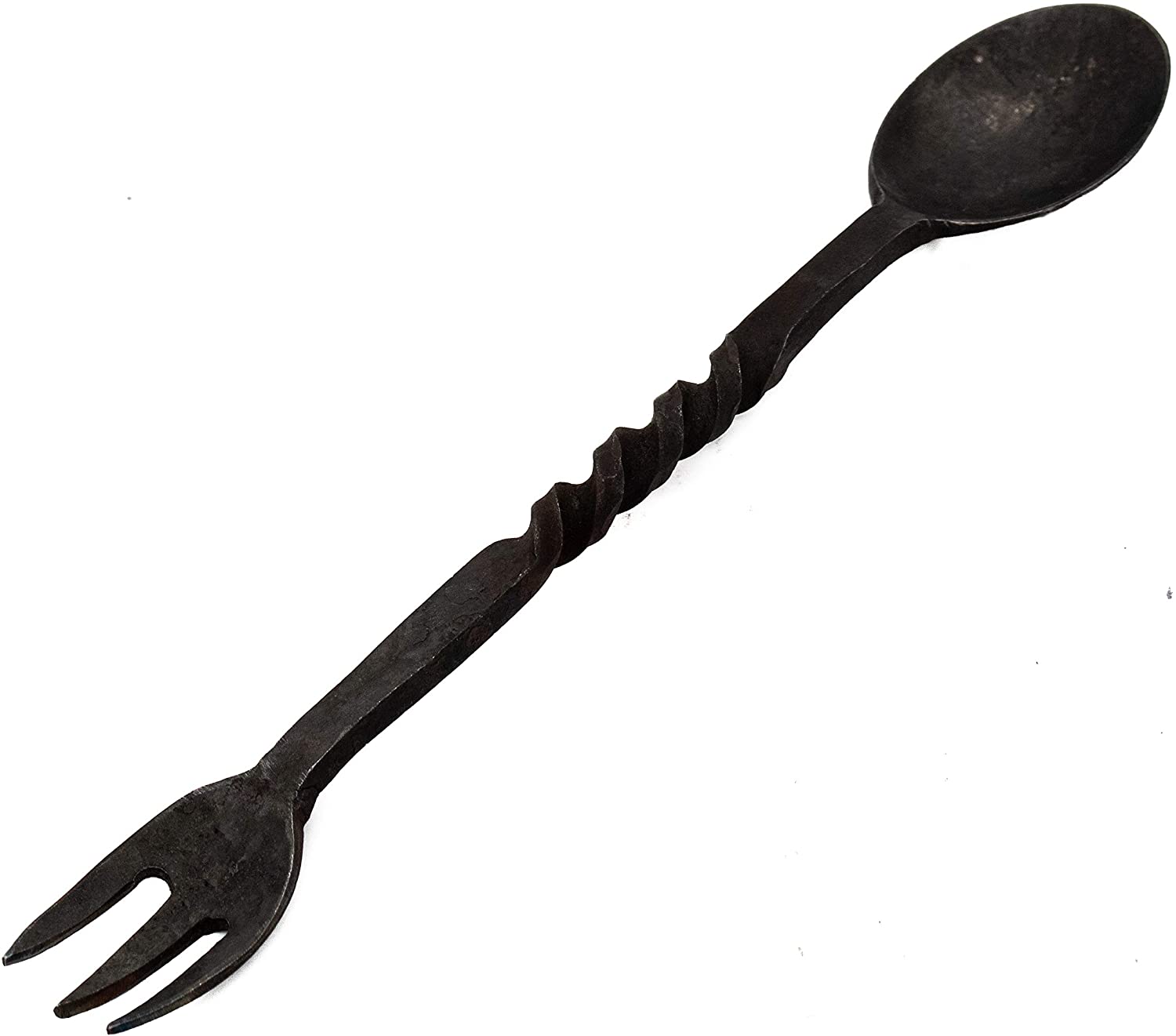 Mythrojan Hand Forged Medieval Spork Viking Medieval Camping Cutlery, 9.7”