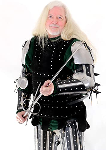 Mythrojan XIV Century Medieval Reenactment, SCA IMCF &amp; HMB Splint Armour/Armor Dueling Pauldron Multicoloured