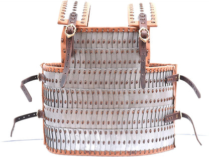 Mythrojan Medieval Viking D Plate Kids Lamellar Historical Armour - Natural Polished
